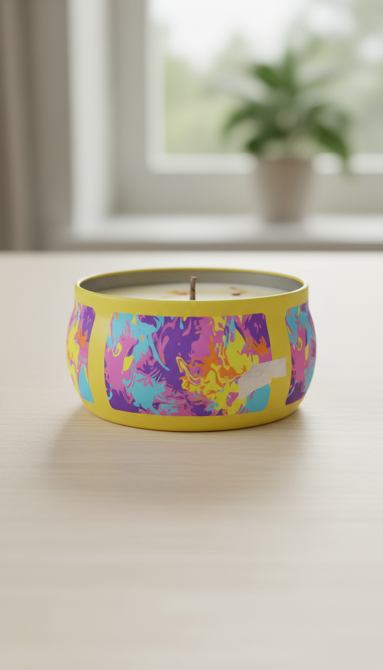 Aromatic Candle Sunny Yellow Tin